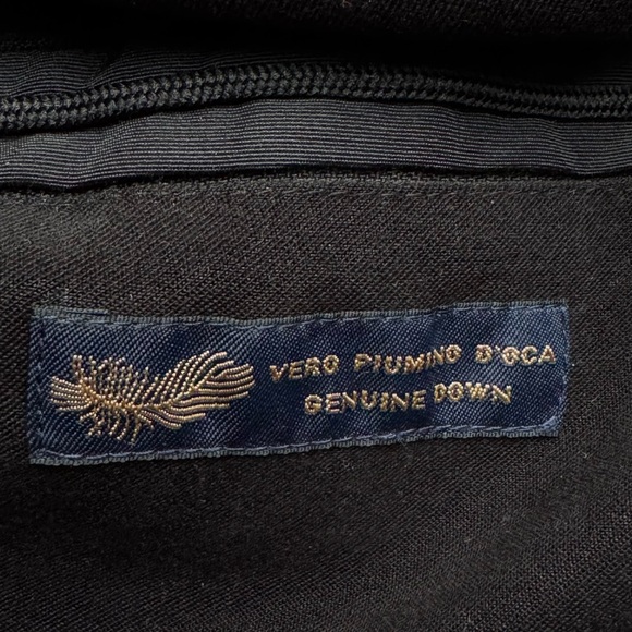 Brooks Brothers Down Black Parka Puffer Jacket Mens Large Quilted Coat L - Picture 8 of 8